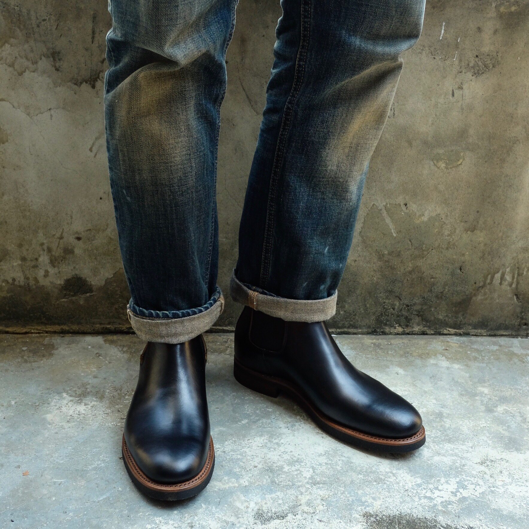 Japan produces Brother Bridge tea core cow leather Inron Beatles Chelsea Classic boots