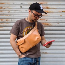 Spot instant Tenjin Works Japanese god NB01 leather one-shoulder slant backpack