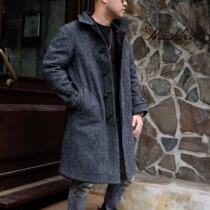 Owner idle Japanese OLD JOE double-faced Harris Tweed long coat