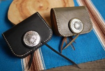  Lucky John NAVAJO Large silver button short cloth wallet made by Makoto Suzuki Japan