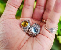 Limited Lucky John 20th anniversary commemorative ring Amber tuopa star two-color spot call Dragon