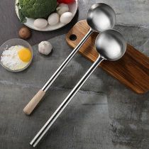 Kang Lei stainless steel cooking spoon Kitchen horse spoon thickened non-magnetic fried spoon home chef hotel kitchen supplies