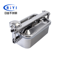 304 stainless steel square manhole Food grade rectangular quick-opening mirror manhole cover tank side delivery port hand hole Hot sale