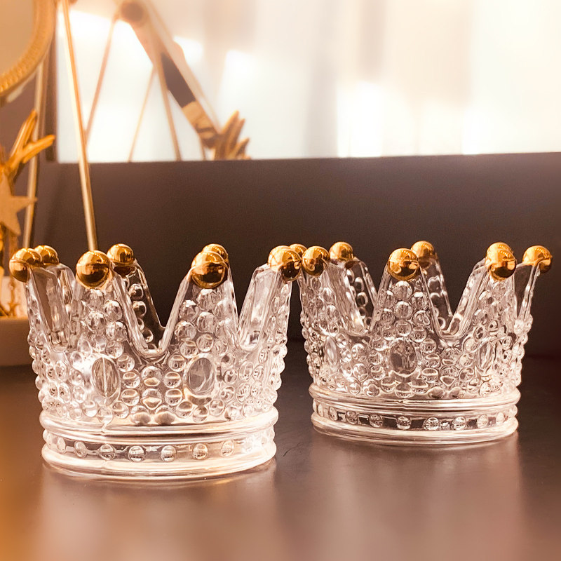 ins Nordic creative crown soap rack embossed ring beauty egg tray makeup egg rack jewelry storage box