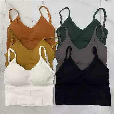 Kaka Net red beauty back underwear women's summer suspenders small breasts gather sports vest women's bra without steel ring