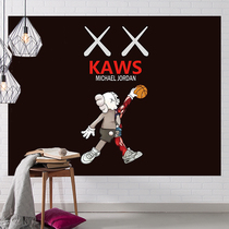 ins Nordic Tide brand Sesame Street background cloth wall cloth room layout dormitory bedside decoration tapestry Net red hanging cloth