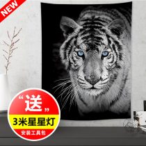  Nordic ins hanging cloth wall background decorative painting Dormitory tapestry wall decoration animal beach towel tablecloth bedroom girl