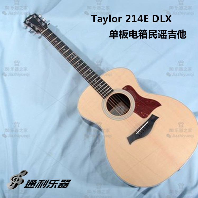 Spot discounted original Taylor Taylor 214E DLX Cloud cedar rose wood veneer electric box folk guitar