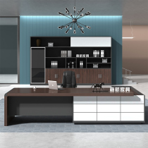 Office furniture boss table simple modern chief desk office table and chair combination large class manager table atmosphere