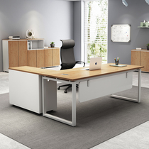 Office furniture boss table simple modern president desk desk desk large class manager table and chair combination fashion