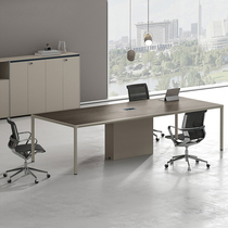 Office Furniture Companion Meeting Table Long Table Chairs Combined Fashion Strip Bench Brief Modern Negotiation Table