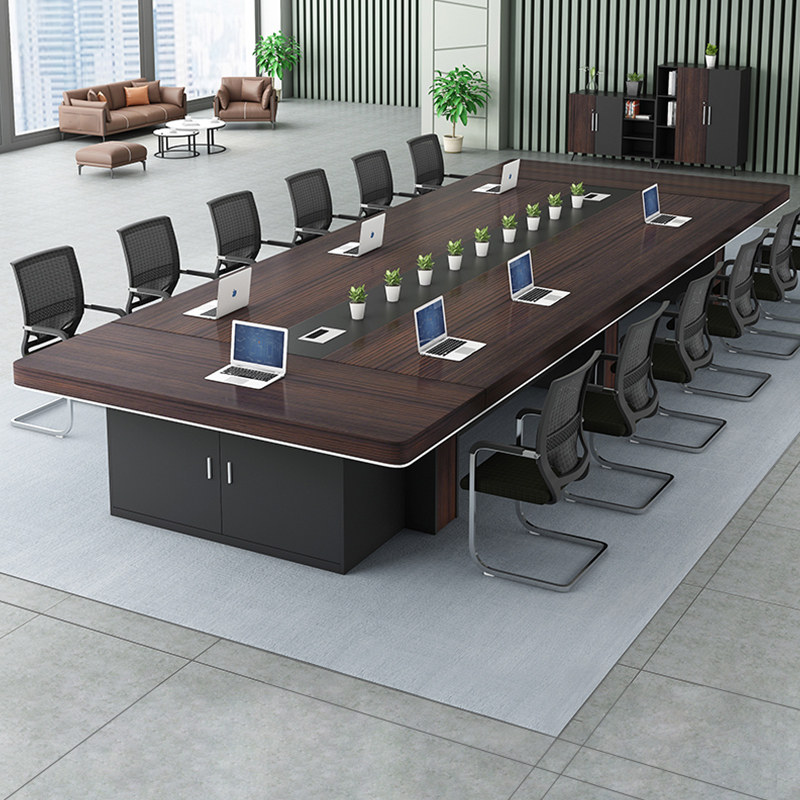 Conference table long table brief modern rectangular new goods office furniture in talks conference room meeting table and chairs combination