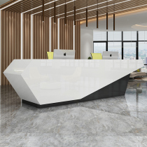 Jiahang company front desk creative paint simple modern office front desk desk reception desk desk
