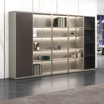 Office Furniture General Manager Office Cabinet Light Extravagant Atmospheric Wood Bookcase Double Doors