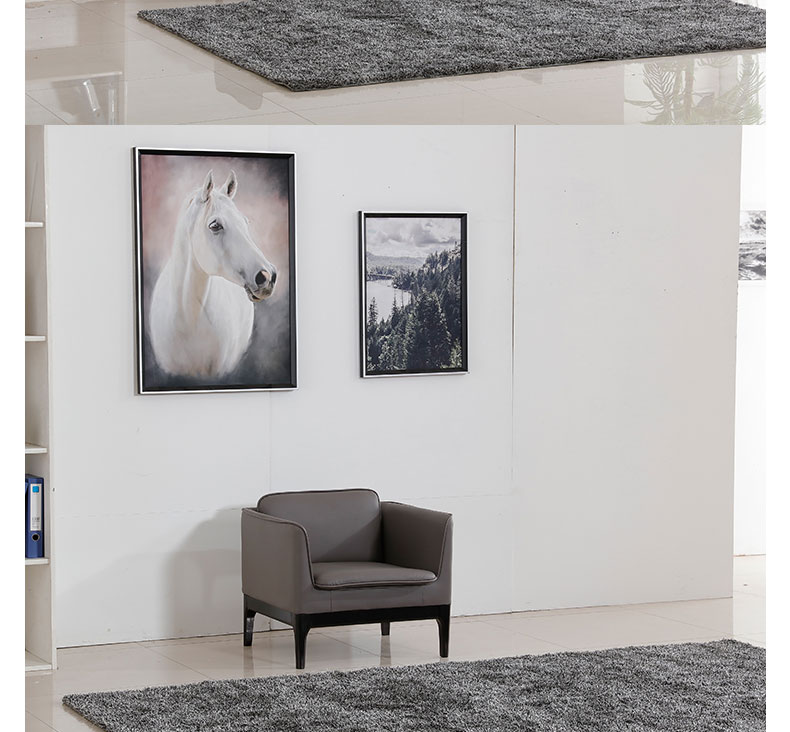 Nội thất văn phòng văn phòng kinh doanh văn phòng sofa bàn cà phê kết hợp tiếp tân da đơn giản hiện đại để thảo luận về lễ tân tủ bàn làm việc