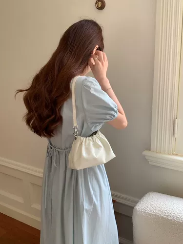 Маленькая кожаная цепь, небольшая сумка, серебряная сумка на одно плечо, в корейском стиле, воловья кожа, из натуральной кожи