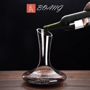 Pha lê đỏ rượu vang decanter đặt hộ gia đình rượu vang rượu vang cá tính dày hip bình tách rượu - Rượu vang