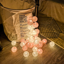 ins girl heart Macaron led cotton thread ball light string tent decorative light night light hmt recommended new listing