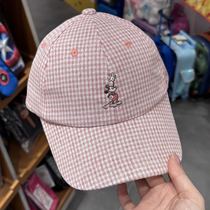 4 4 Korean winghouse childrens cute cartoon character plaid adjustable baseball cap