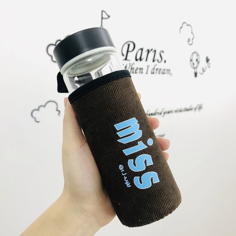 Cup lady student Korean version cute ins net red water cup men summer portable Sen department creative trend glass