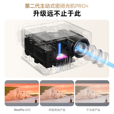 Philips/飞利浦25新款投影仪家用超高清家庭影院卧室客厅1080p会议手机投屏激光投影机小型配菲涅尔硬屏幕布