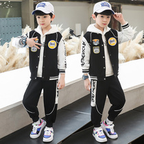 Boomer Boy Clothing Boy Autumn Clothing 2022 New Ocean Gas Suit Spring Autumn Season Childrens Handsome Boy Sports Two Sets