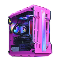 Play Jia Yao Shadow full side transparent tempered glass chassis RGB light bar Desktop computer chassis shell