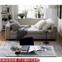 Nordic minimalist Hemp Material Bed Tailstool Modern Bedroom Bed Tailbed Tailsofa Bench Clothing Shop Strip Cloakroom Stool