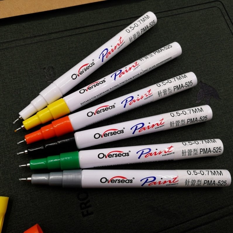 Paint pen thin head 0 5mm color ultra-fine marker pen very fine strange pen does not fade oily black paint pen