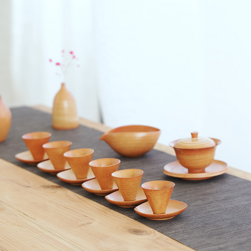 Ceramic coarse pottery teacup Ceramic sample tea cup masters cup bowl dehua tea tea cups of tea cup single CPU