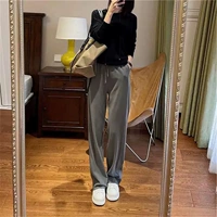 Ретро толстовка для отдыха, комбинезон, штаны, комплект, изысканный стиль, в стиле Шанель, в западном стиле