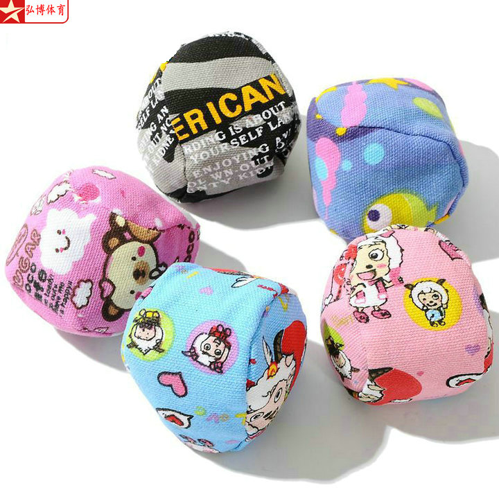 Handmade small sandbag Children kindergarten primary school students canvas throw sandbag toy square sandbag shuttlecock bean bag