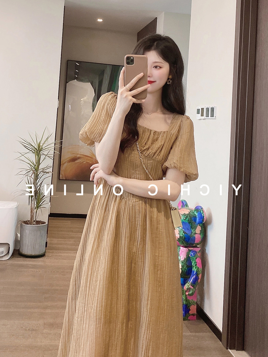 C8889 2100K VÁY ĐẦM LIỀN THÂN NỮ JIARELA TAY PHỒNG MÙA HÈ THỜI TRANG NỮ G05 SẢN PHẨM MỚI