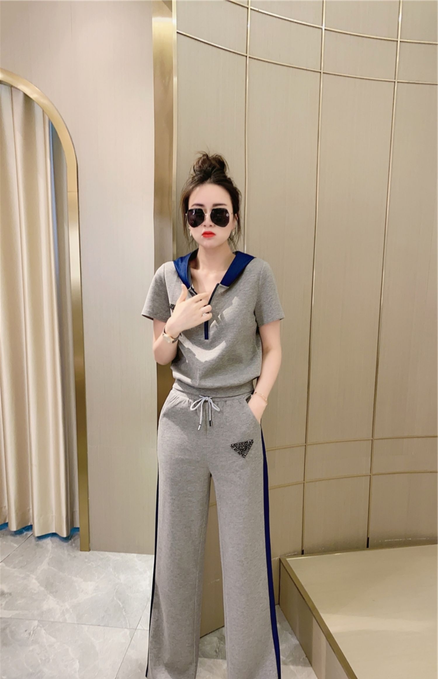 C8800 2260K ÁO SƠ MI NỮ JIARELA CẢ BỘ 2 MÓN MÙA HÈ THỜI TRANG NỮ G05 SẢN PHẨM MỚI