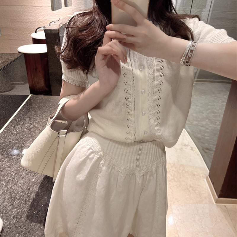 C8855 2360K ĐỒ BỘ NỮ JIARELA CẢ BỘ 2 MÓN MÙA HÈ PHỤC CỔ CỔ ĐIỂN THỜI TRANG NỮ REN G05 SẢN PHẨM MỚI