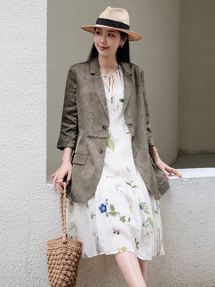 C8866 2070K VÁY ĐẦM LIỀN THÂN DÁNG DÀI NỮ JIARELA TAY PHỒNG MÙA HÈ HỌA TIẾT HOA TRÔNG TRẺ HƠN TUỔI THỜI TRANG NỮ G05 SẢN PHẨM MỚI