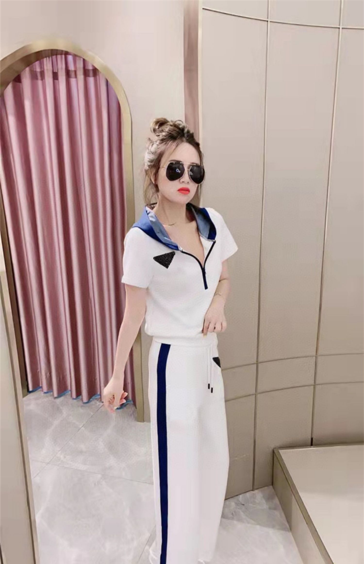 C8800 2260K ÁO SƠ MI NỮ JIARELA CẢ BỘ 2 MÓN MÙA HÈ THỜI TRANG NỮ G05 SẢN PHẨM MỚI