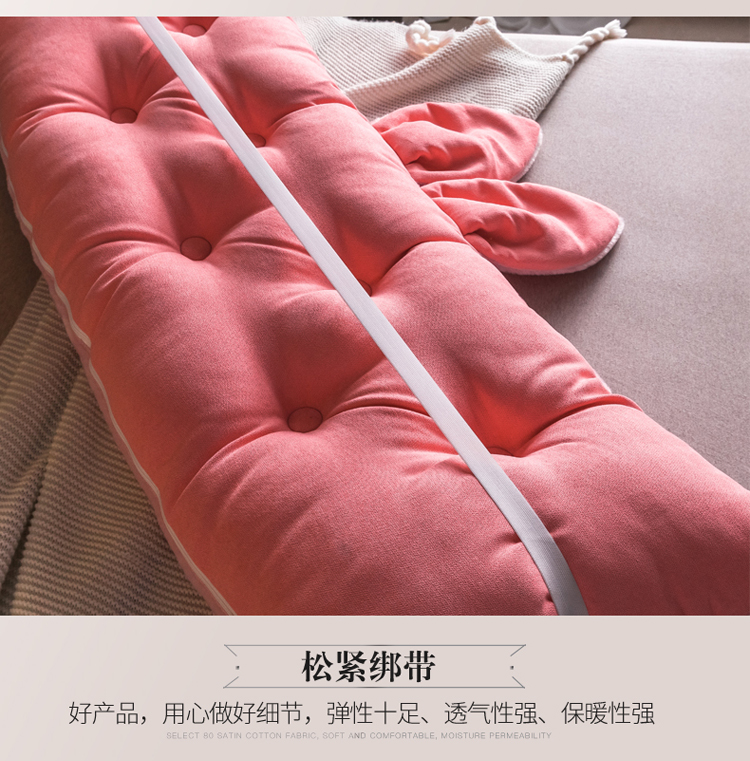 Thiếu niên đầu giường đệm mềm túi lớn tựa lưng hoạt hình đôi có thể được cố định dây đeo đệm đệm giường lớn lưng đệm - Trở lại đệm / Bolsters bộ chăn gối văn phòng hình thú