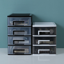 Small desktop storage box student ins transparent drawer storage cabinet stationery jewelry drug storage box plastic