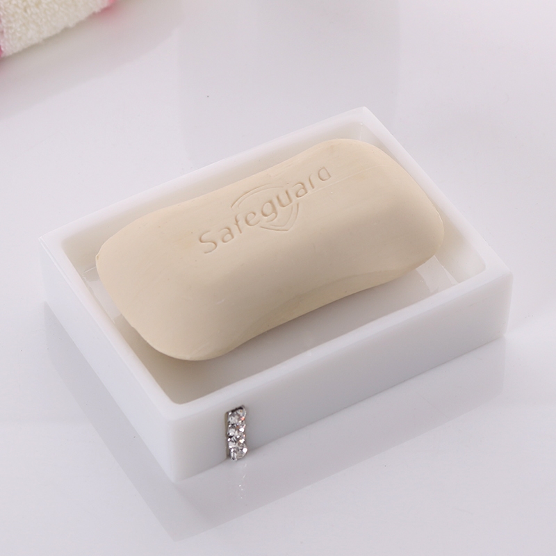 Creative Diamond - Mounted Soap Box Rectangular Small Soap Disc Hand Sale Disk Household Kitchen Soap Pallet Dish