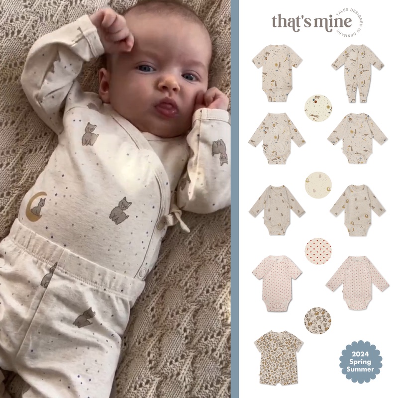 Yup! That's Mine Denmark 25Ss Soft Organic Cotton Zipper Long Sleeve Romper Short Sleeve Bodysuit Yup! That's Mine Denmark 25Ss Soft Organic Cotton Zipper Long Sleeve Romper Short Sleeve Bodysuit