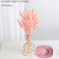 60 Мясовый порошок хвост кролика содержит длинную цветочную подставку +прозрачную стеклянную бутылку