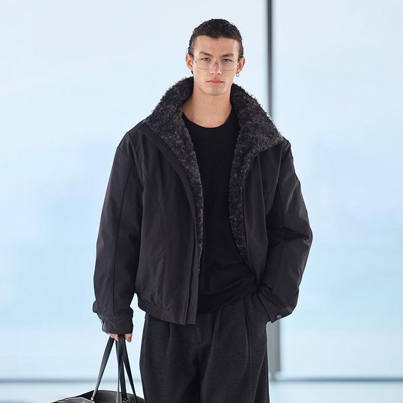 Treasure of the Store: 90% White Goose Down, Mountain Carving Pattern, Plush Waterproof down Jacket for Men, Kernhafen