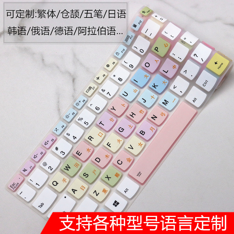 Suitable for custom Xiaomi Huawei notebook HP Lenovo Russian keyboard film Traditional Cangjie Korean Russian film