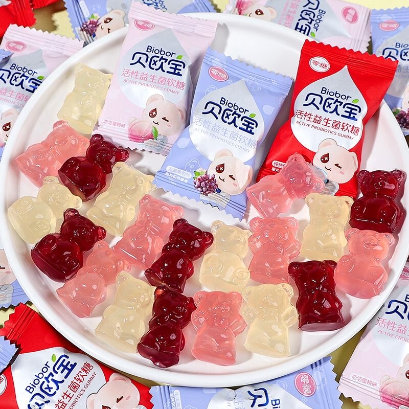 Beopao Active Probiotic Gummy Bears Small Pack Gummy Candy Wedding Candy Bulk Candy Snacks