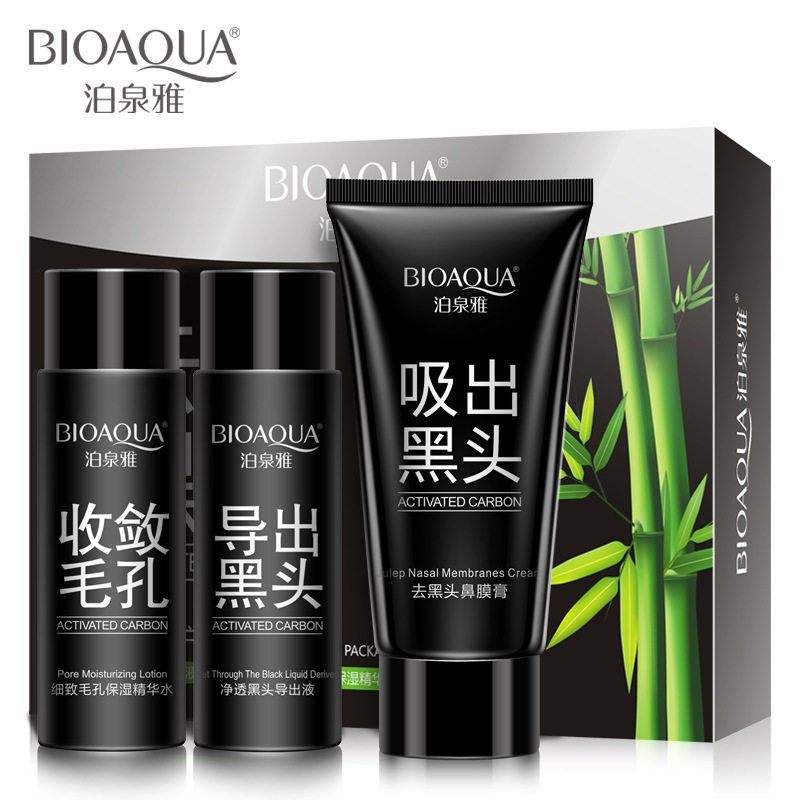 Jeff Spring Bamboo Charcoal Remove Blackhead Male Acquired Black Head Paste Mask Tear Artist Pores Contained Nose Film