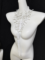 Gothic exaggerated cyberpunk subculture thorn keel trend niche handmade necklace jewelry