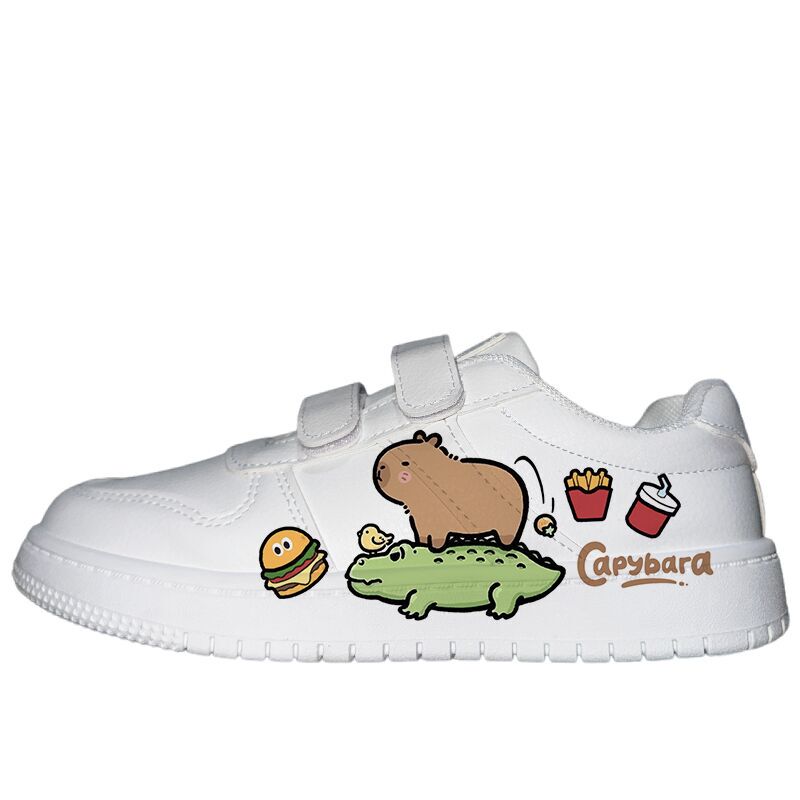 Kapibala Children's Co-Branded Shoes, Student Shoes, Cute Little Crocodile Sneakers, Girls' and Boys' Velcro Children's Shoes Kapibala Children's Co-Branded Shoes, Student Shoes, Cute Little Crocodile Sneakers, Girls' and Boys' Velcro Children's Shoes