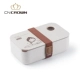 Lúa mì rơm hộp vi sóng xanh đặc biệt hai lớp hộp cơm trưa cầm tay Nhật Bản - Hộp cơm điện sưởi ấm hộp hâm nóng thức ăn