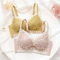 Summer maiden wind lingerie women small breasts gather flat breasts special 2021 new pops lace side bra suit